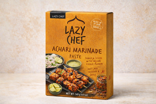 Lazy Chef Achari Marinade Paste – Tangy & Spiced Indian Pickle Marinade (140g)