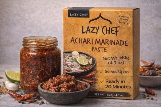 Lazy Chef Achari Marinade Paste – Tangy & Spiced Indian Pickle Marinade (140g)