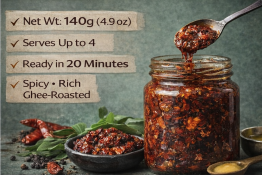 Lazy Chef Ghee Roast Paste – Spicy, Rich & Authentic South Indian Marinade (140g)